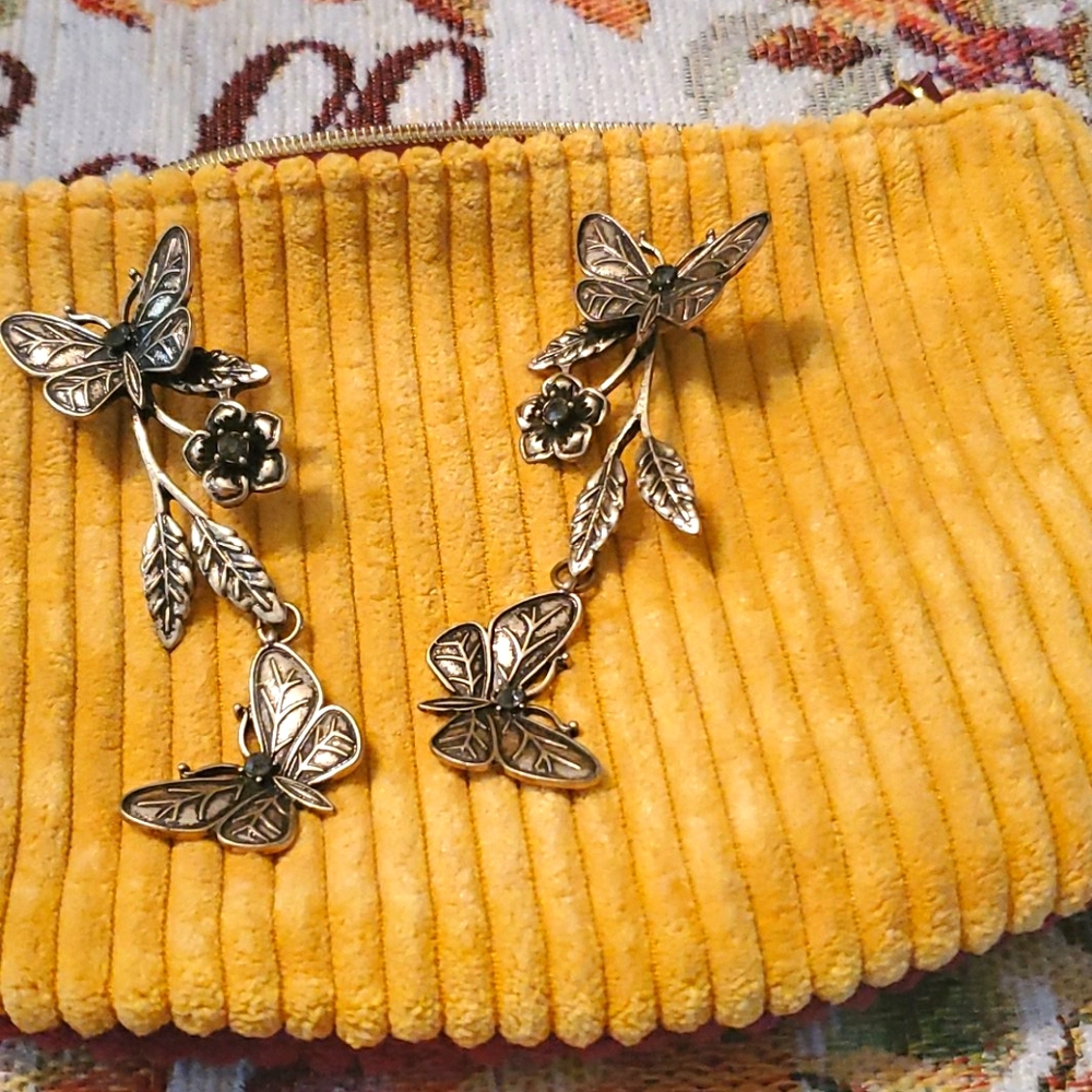 Beautiful butterfly earrings
